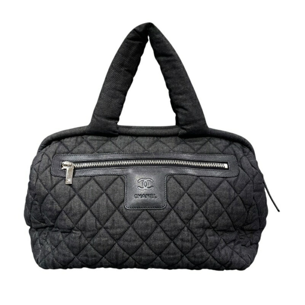 CHANEL Coco Coon Bag Black Denim